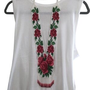 Handmade Beaded Gerdan Ukrainian Tribal Ethnic Aztec Mexican Festival Necklace